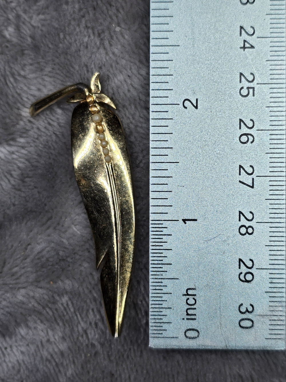 Coming Soon Vintage Pierre Cardin Faux Pearl Leaf Brooch Pin